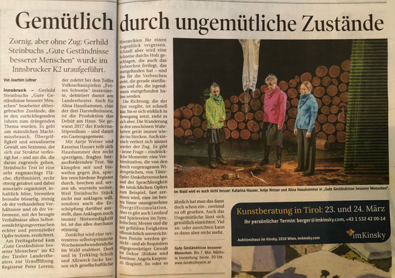 Tiroler Tageszeitung 20.03.2022, Printausgabe 77. Jahrgang Nummer 78, Seite 47