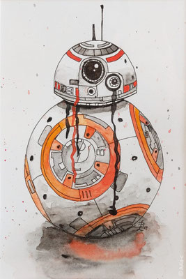 Barbara Lenz, "BB-8", Aquarell