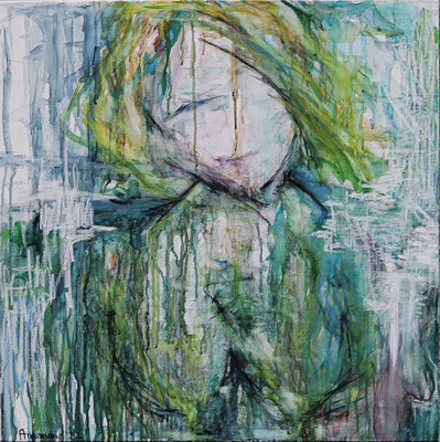 “Our body” | 80 x 80 cm | Aquarel op linnen
