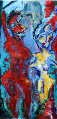 “Love story”  |  60 x 120 cm  |  Acryl op linnen