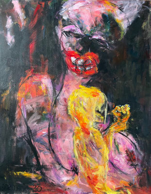 “A new past”  |  100 x 80 cm  |  Acryl op linnen