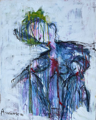 “Just come to me”  |  100 x 80 cm  |  "Aquarel op linnen"