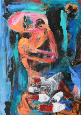  “Toekomst”  | 70 x 100 cm  |  Acryl op linnen