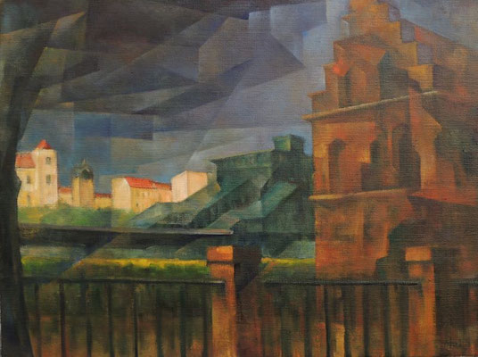 WV 1360: Westend, 2021, Öl, 45x60cm