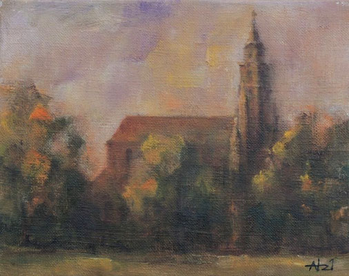 WV1341, St. Marien am Behnitz, Spandau, 2021, 14x18cm