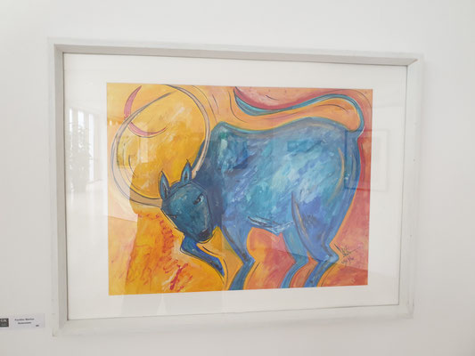 "sich durchkämpfen 1", Aquarell 50x60