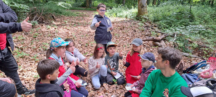 Eindeutige Meinung bei der Reflexionsrunde mit den Kindern