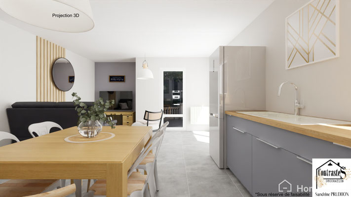 APRES - Espace de vie lumineux avec des touches élégantes et contemporaines