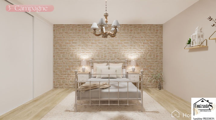 Contrastes Décoration - Projection style campagne chic