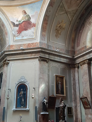 Kirche von San Rocco -  Fresken von G. Induno
