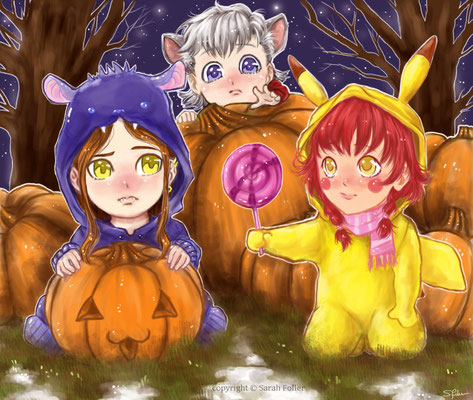 Halloween Illustration zu GOTCHA