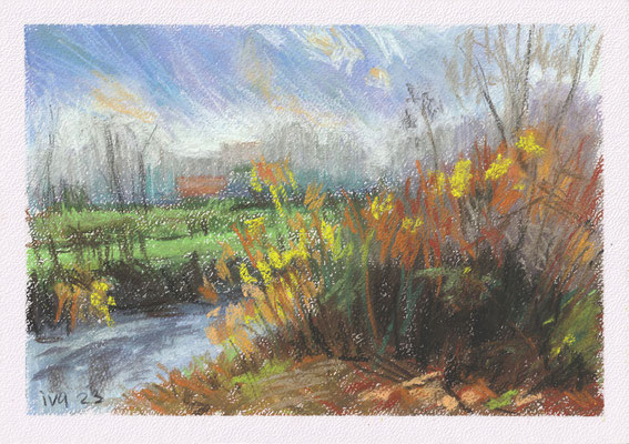 Ivchenkova, Automne, 2023, Pastel sec, 21x30 cm, 90€