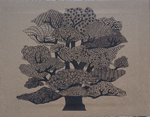 HUE Régine_Arbre Cueco5_2025_Dessin_22x16cm_50€