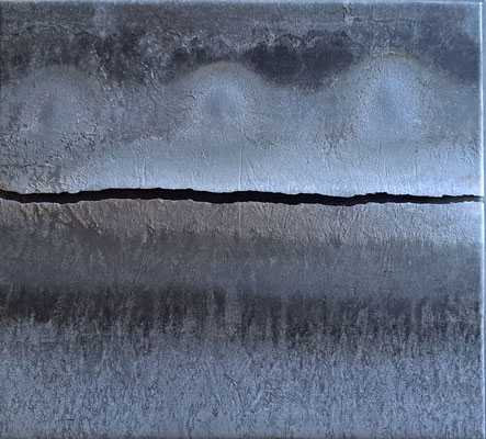 Catry, Tectonique, 2023, Zinc, 20×24 cm, 90€