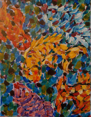 GJourno_Dancing fish_2024_acrylique et huile_30x40_80€