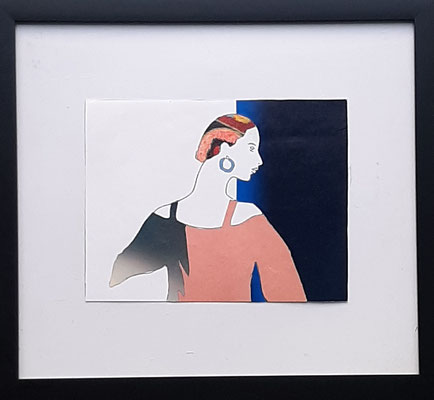 Assoumov, Profil perdu, 2020, collage, 28x30 cm, 75€