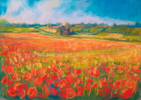 Ivchenkova_Paysage rural _2023_Pastel_50x70_400