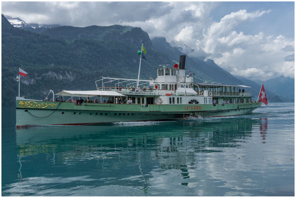 "Lötschberg", 1914 erbauter Schaufelraddampfer - Brienzersee - 31.05.2018