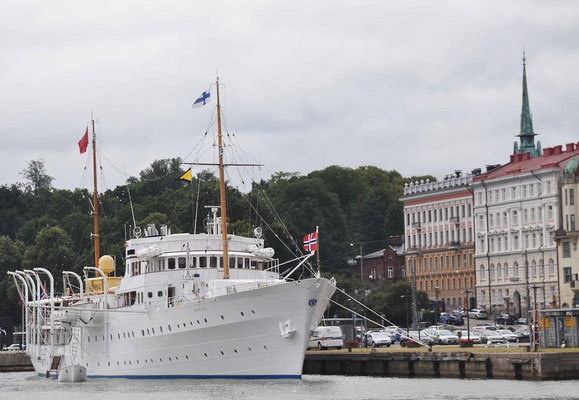 Helsinki, Besuch der Norwegischen Königlichen Yacht