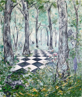 Der Waldspaziergang • 200 x 170 cm • oil on canvas