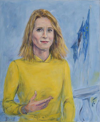 Kaja Kallas • Prime Minister of Estland • 110 x 90 cm • oil on canvas