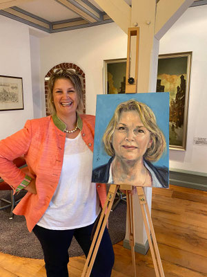 Aline Henke mit ihrem Portrait