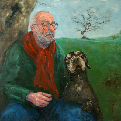 Heiko Gebhardt mit Moritz • 120 x 120 cm • oil on canvas