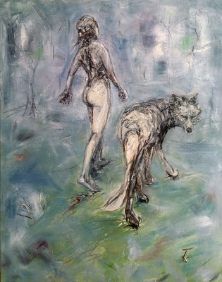 Nude Wolf • 140 x 110 cm • oil on canvas