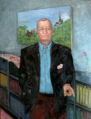 Frank A. Meyer • Swiss Journalist • 140 x 110 cm • oil on canvas