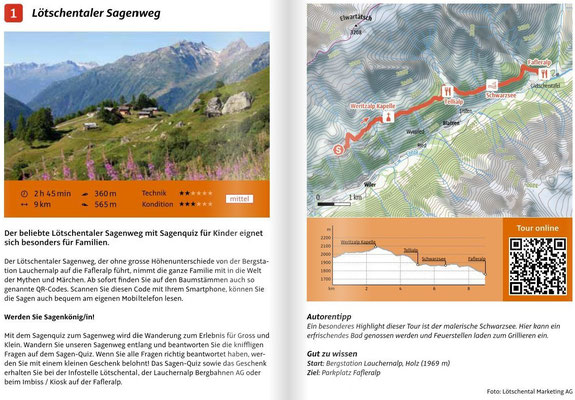 Schöne Walliser Wanderungen nähe Lötschbergtunnel