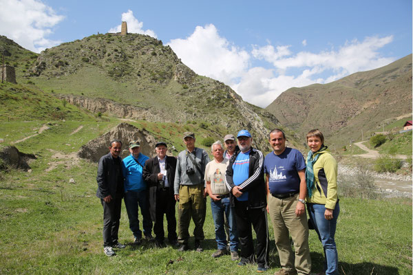 Participants of an exit seminar. National park Alania, villages of Chikola, RSO-Alania