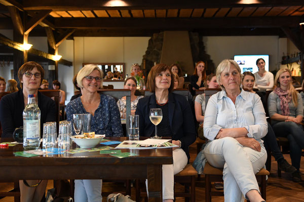 v.l. Heimke Witting-Schorr, Kathrin Klose, Präsidentin Ulrike Röhr und Anne Schmaljohann, Kreisvorsitzende der LandFrauen im Herzogtum Lauenburg