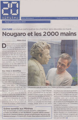 Article, presse,  sculpteur Langloÿs