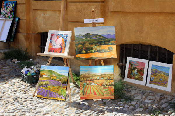 ...eine kleine Ausstellung am Place d'Albertas. Wunderschöne alte Stadtpaläste säumen den Platz.