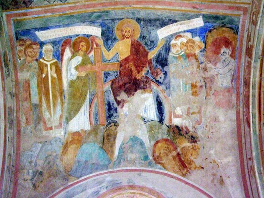  Jesus Christus als Weltenrichter. Romanische Deckenmalerei in der Sigwardskirche in Idensen, 12.Jh.