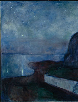 Edvard Munch:  Sternennacht, 1893