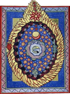  Meister des Hildegardis-Codex: Das Weltall, ca. 1165