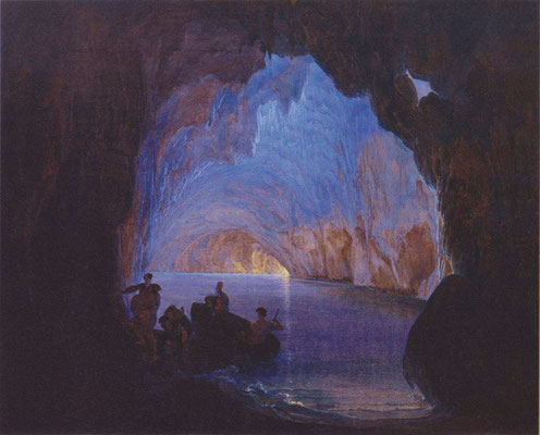 Heinrich Jakob Fried: Die blaue Grotte von Capri, 1835