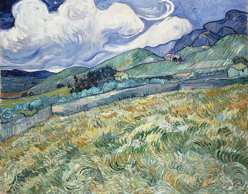 Vincent Van Gogh: Landschaft von Saint Rémy, 1889