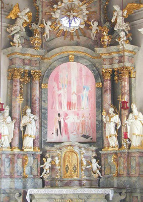 2002, Österliches Hochaltarbild, Pfarrkirche Vill/Tirol