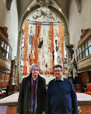 Michaelerkirche, Wien, Michael Hedwig und Pater Erhard Rauch SDS, Foto: Peter Unterweger, 22.03.2023