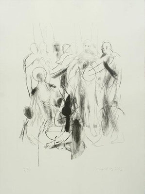 Körper, 2003, Lithographie, 64 x 48 cm, Edition 30