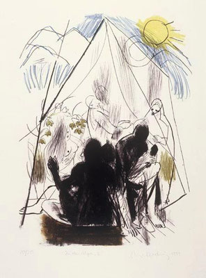 In den Alpen II, 1999, Lithographie, 64x48cm, Edition 20