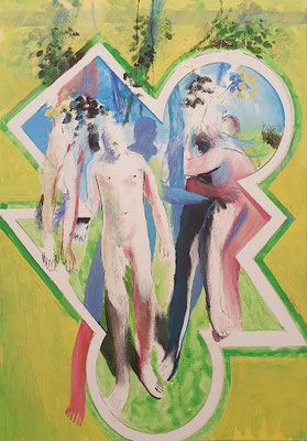 Transfiguration - Gateway 1, 2021, Acryl auf Leinwand, 100x70cm