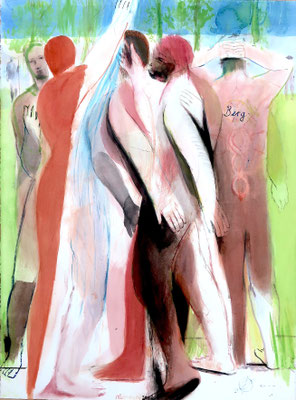 Gärtner, 2022, Aquarell, 76x56cm