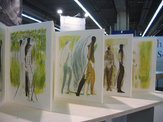 Sterntaler, Erstpräsentation bei der Frankfurter Buchmesse, 2008, vertreten durch Neuhauser Kunstmühle, Halle 4.1, Stand L130 und am Platz der Buchkunst