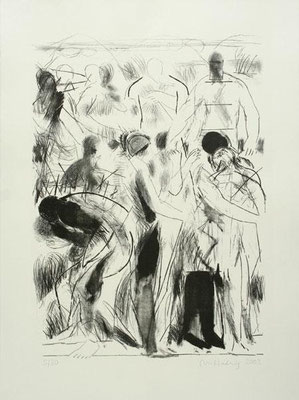 In den Alpen III, 2003, Lithographie, 64 x 48 cm, Edition 30