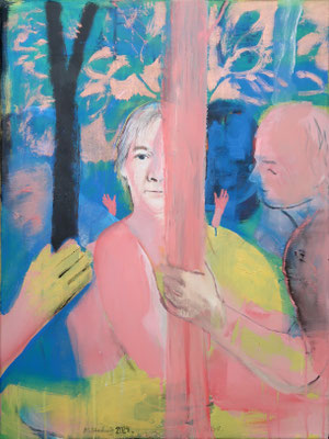 Gärtner, 2024, Acryl auf Leinwand, 80x60cm