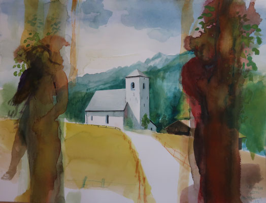 St. Nikolaus, 2, Matrei, 2025, Aquarell, 31x41cm