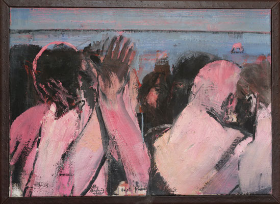 best friends, 1991, Öl auf Leinwand, 50x70cm